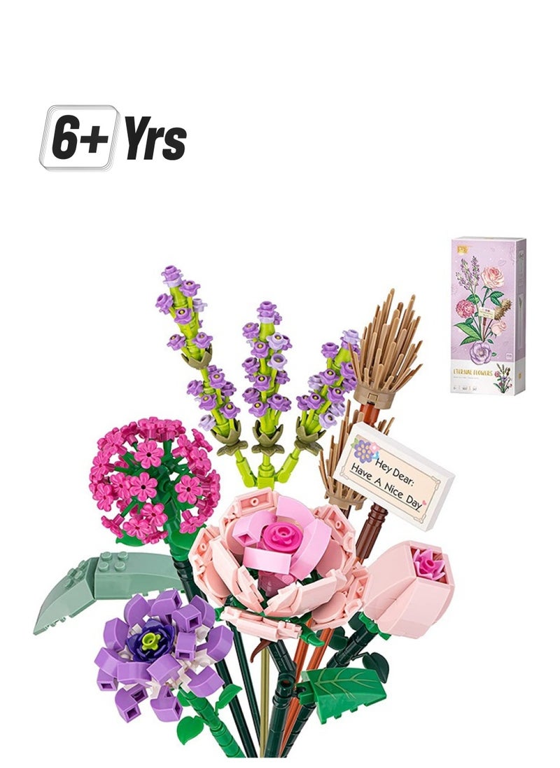 YelaJoy Building Block Flower Bouquet Small Particle Assembly Toy  - Image 1