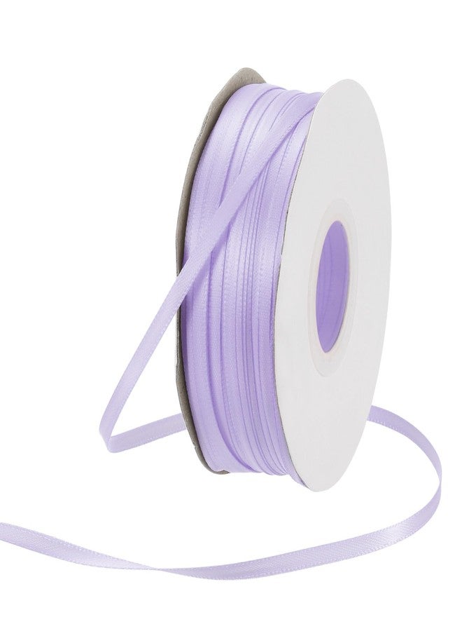Rebower 1/8 Inch 100 Yard Satin Ribbon Thick Double Face Grosgrain Silk Ribbon, [for Gift Wrapping, Hair Bows, Wedding, Cake, Flower] - Light Purple - Image 1