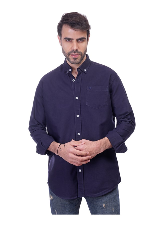 Coup - Coup - Solid Shirt with Long Sleeves and Pocket Detail - Image 1