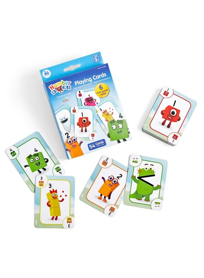 hand2mind hand2mind Numberblocks Playing Cards, Deck of Cards Themed, Preschool Math Games for Kids, Number Toys, Travel Toys for Toddlers 3-5, Kindergarten Learning Activities, Toddler Easter Basket Stuffers  - Image 1