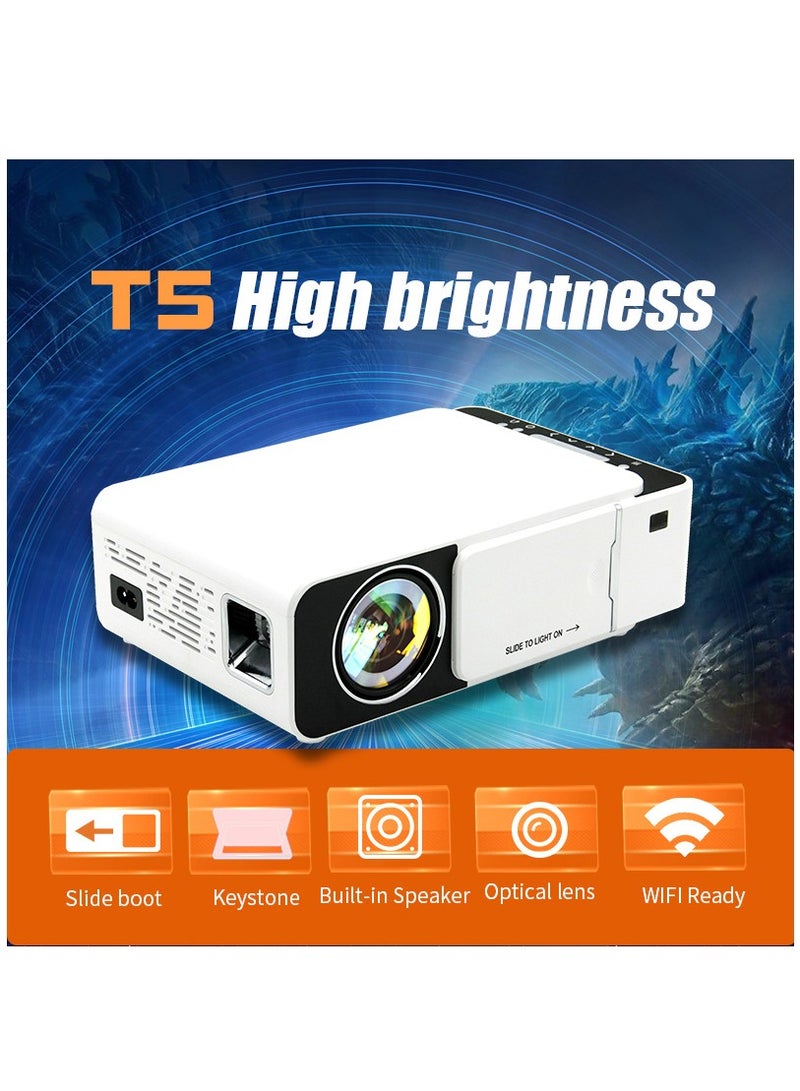 Furtey Wifi Wireless Smart Android Projector,Full HD 1080P Home Theater Movie  Compatible with iOS/Android Phone/Tablet/Laptop/PC/TV Stick/Box/USB Drive/DVD  - Image 2