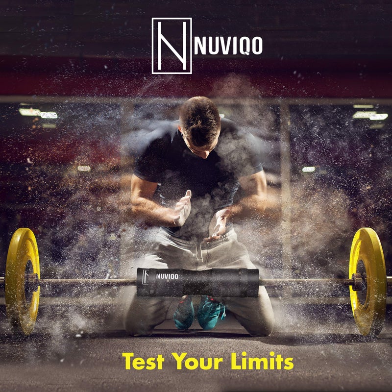 Nuviqo Barbell Squat Pad with Thick Foam and Nylon Padding - Neck & Shoulder Protective Pad Provides Support for Squats, Lunges & Hip Thrusts - Fits Olympic Standard Weightlifting Bar - Image 4