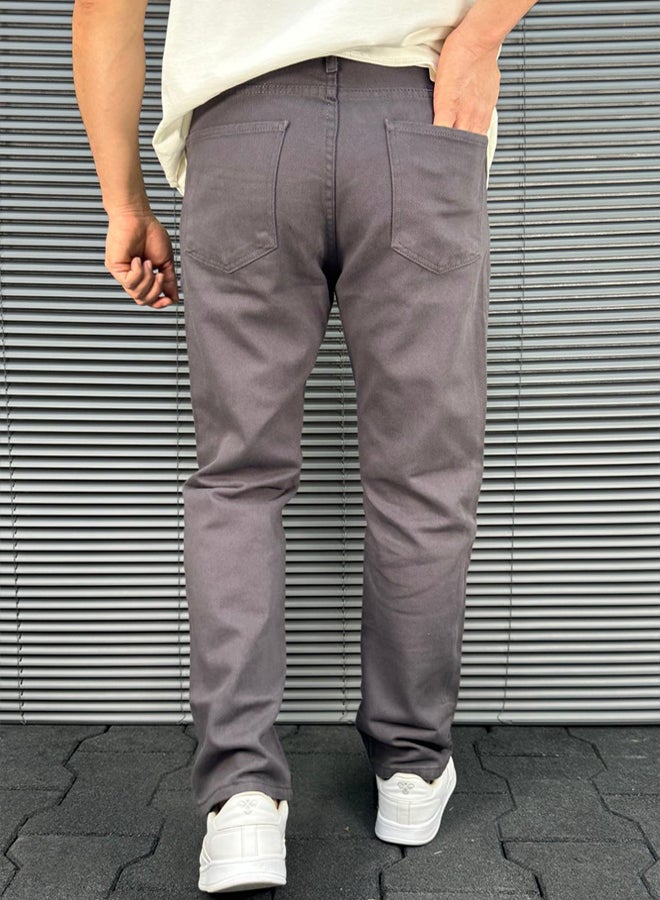 trendyol Black Bagfi Gabardine Pants 100% Cotton Comfortable - Image 2