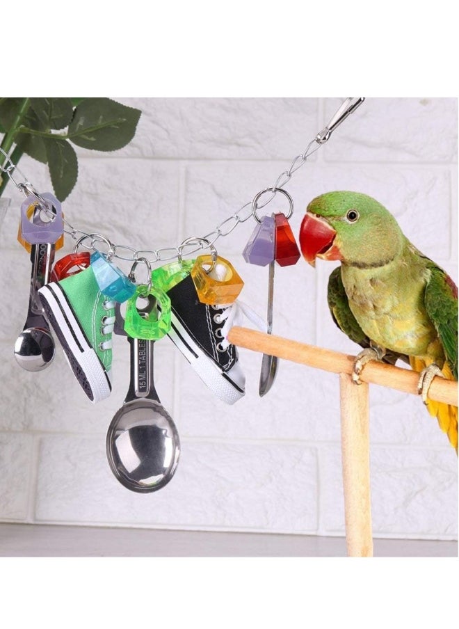 SYOSI Bird Chew Toy Parrot Bite Toy Parrot Hanging Chewing Toys, Fun Parrots Cage Bite Toys for Parrot Parakeet Cockatiel and Other Pet Birds  - Image 2