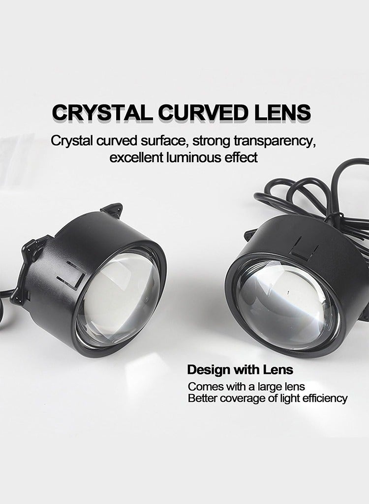 MR.SMART Mr.Smart Dynamic Big Eye LED Fog Lights, 6-Mode Remote Control, 12V-36V, Multi-Colour Devil Eyes for Cars  - Image 4