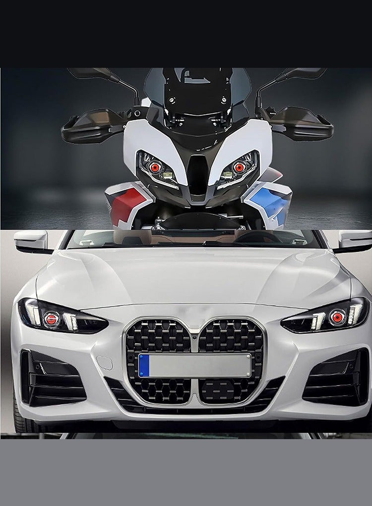 Mr.Smart Dynamic Big Eye LED Fog Lights, 6-Mode Remote Control, 12V-36V, Multi-Colour Devil Eyes for Cars