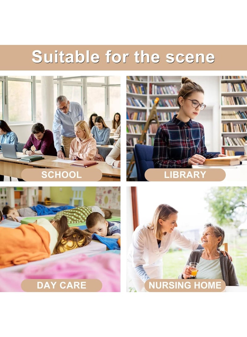 SOLARAE غطاء قفل باب مبطن مانع للضوضاء، 3 قطع وسادة باب عالمية، غطاء قفل باب هادئ، غطاء قفل باب مانع للانزلاق يقلل الضوضاء مع حزام مرن لروضة الأطفال، بيج - Image 4