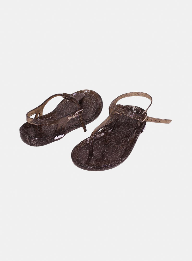Jellies Girls Rubber Sandal – Glittery Grey - Image 2