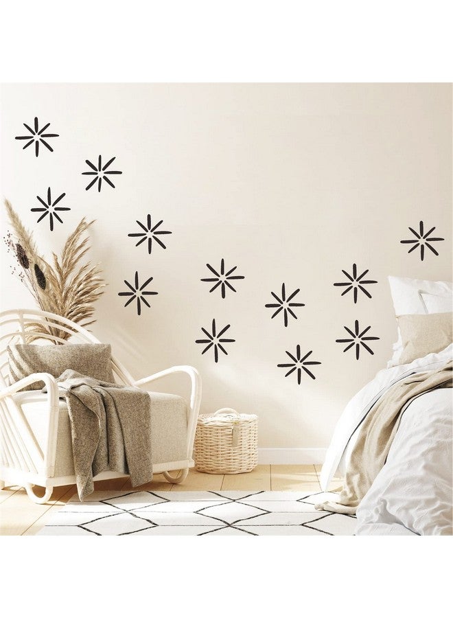 Easma Line Wall Decals Modern Wall Stickers Black Vinyl Stickers For Wall Removable Peel And Stick Wall Decals Irregular Stripe Wall Sticker For Nursery Kids Room Living Room Bedroom Office Terracotta Decor - Image 4