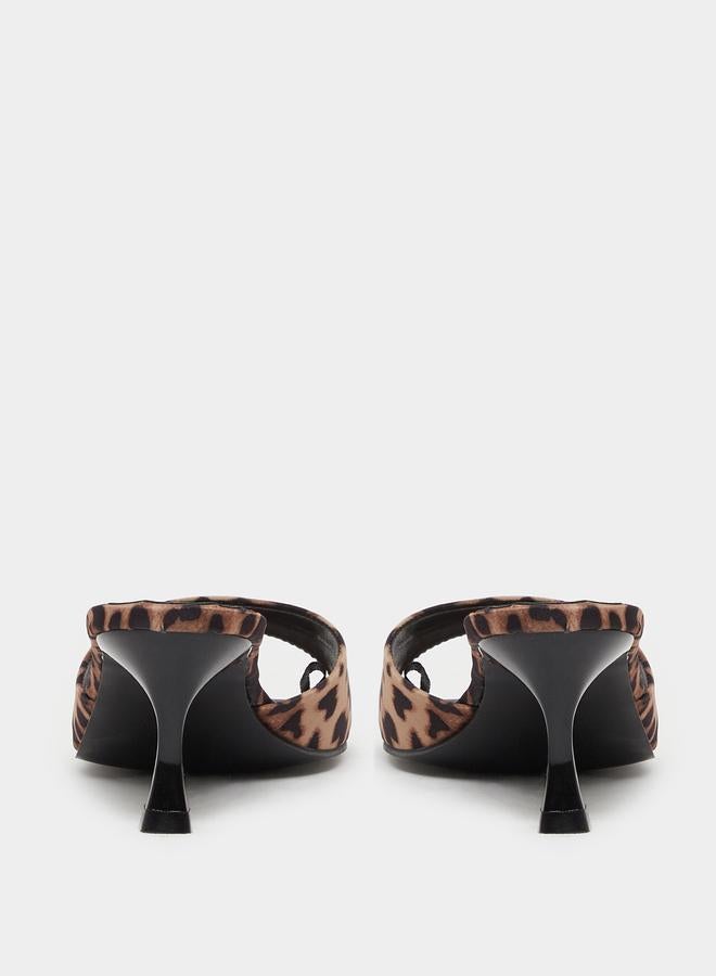 Styli Styli Animal Print Stiletto Heel Sandals  - Image 4