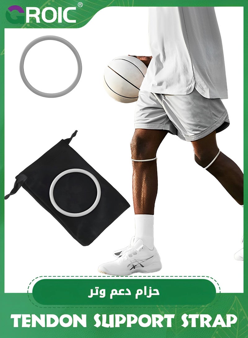 GROIC Patella Tendon Support Strap, Knee Brace,Knee Band for Patellar Tendon Pain Relief,Patellar Ring Knee Stabilizer,Silicone Patellar Knee Brace for Working Out Basketball Running  - Image 2