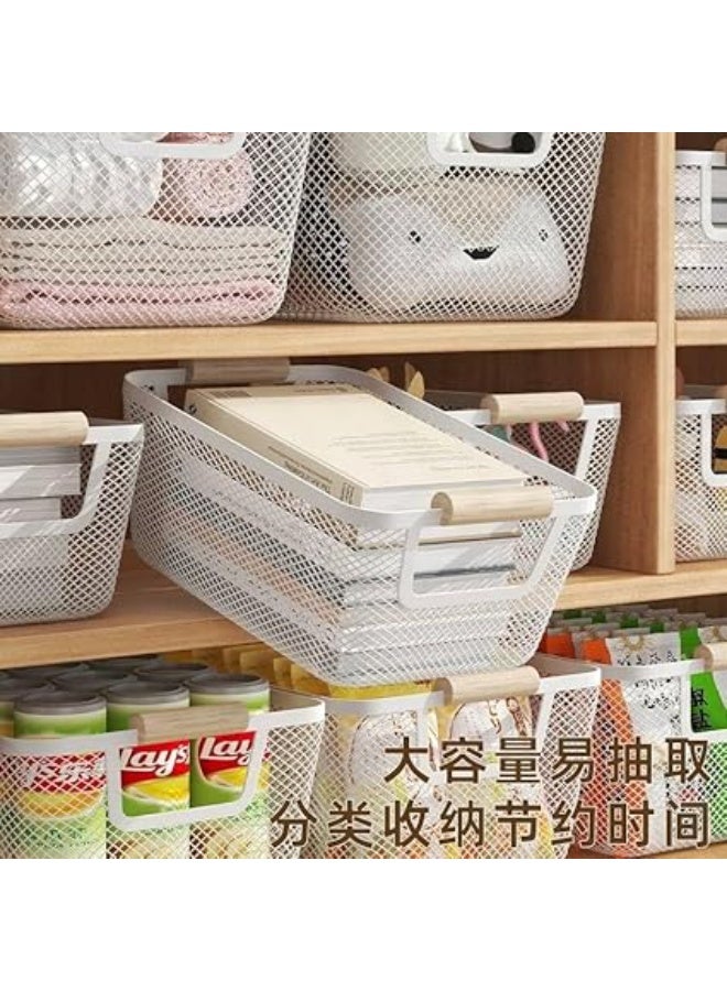 منظم معدني بيد خشبية – تصميم أنيق متعدد الاستخدامات  لتنظيم يومك بلمسة جمالية عملية - Image 2