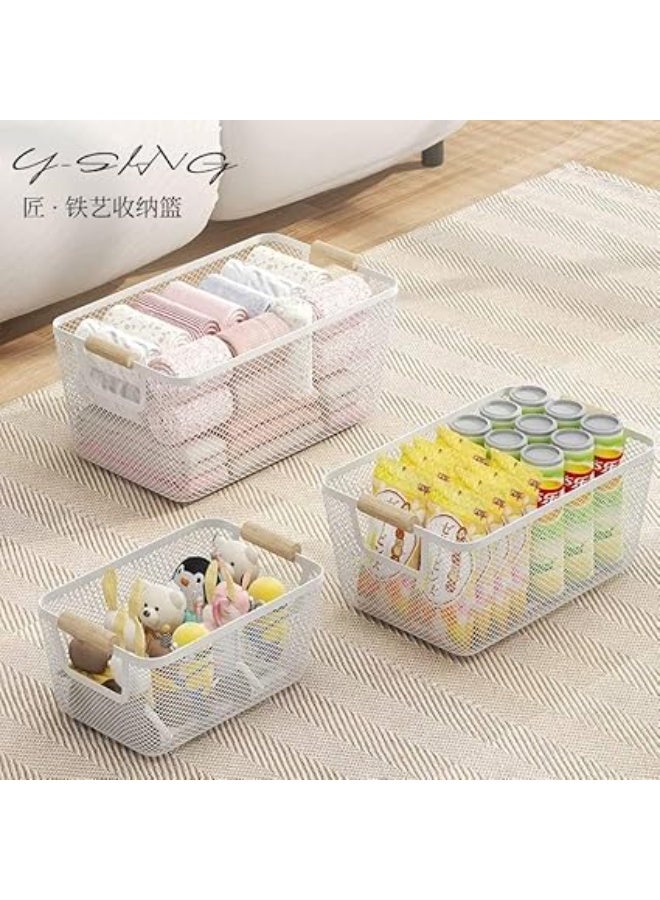 منظم معدني بيد خشبية – تصميم أنيق متعدد الاستخدامات  لتنظيم يومك بلمسة جمالية عملية - Image 1