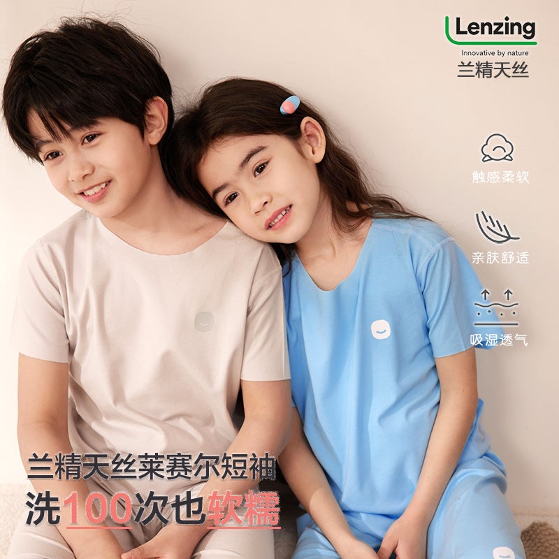 Summer Kidsren'S Clothing Kidsren'S Short-Sleeved T-Shirts, Versatile Tops For Boys And Girls, Medium And Large Kidsren'S Bottoming Shirts - Image 2