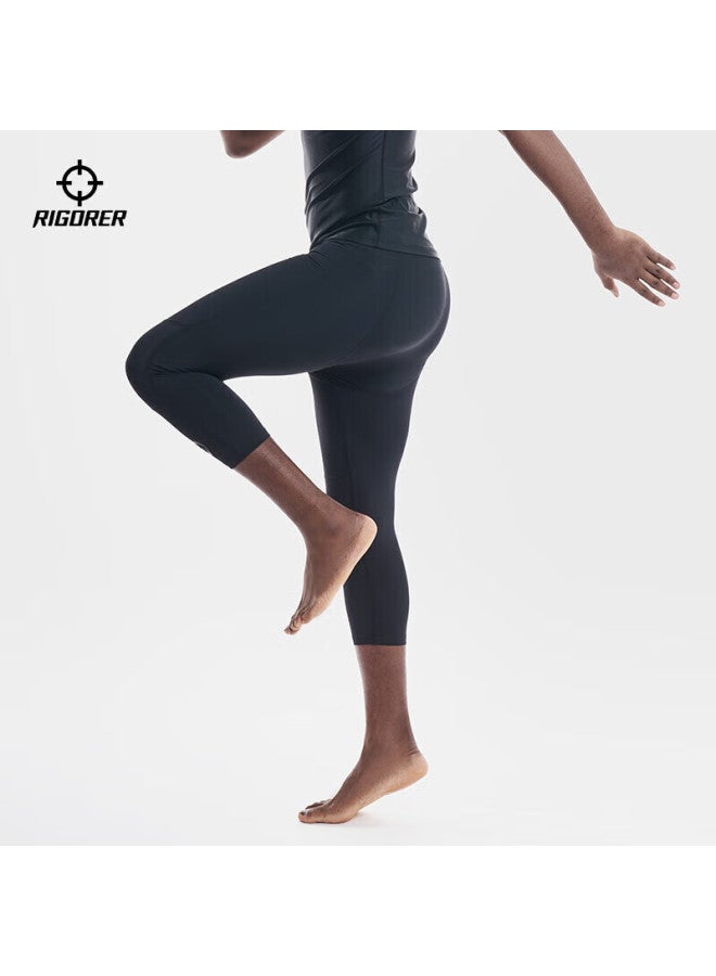 Rigorer Temperature-adjustable Shorts, Men's Compression Pants, Basketball Quick-dry High-elasticity Knee-length Undershorts, Running Tight-fitting Pants, Training 7/8 Length Shorts - Image 1