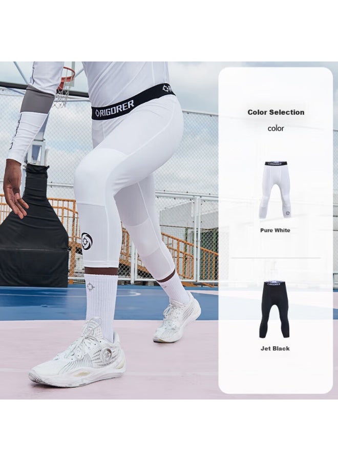 Rigorer Temperature-adjustable Shorts, Men's Compression Pants, Basketball Quick-dry High-elasticity Knee-length Undershorts, Running Tight-fitting Pants, Training 7/8 Length Shorts - Image 4