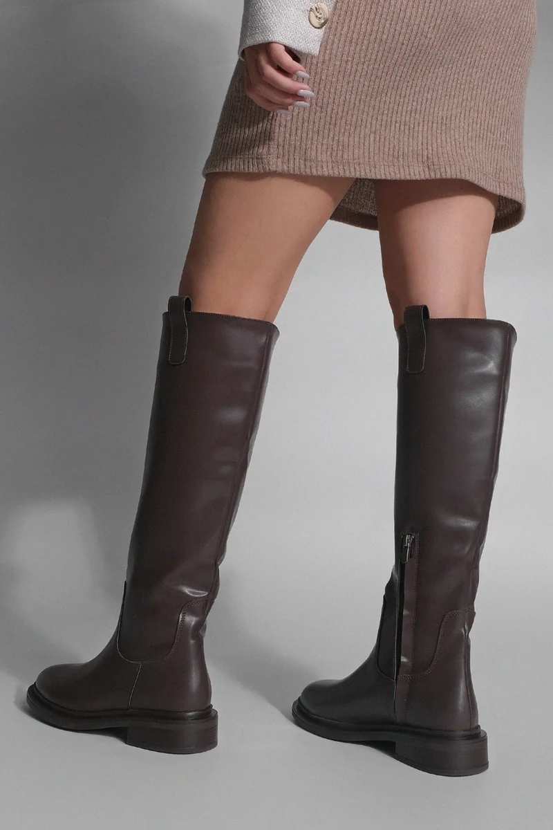 MARJIN Women's Internal Side Zipper Casual Boots Sonate