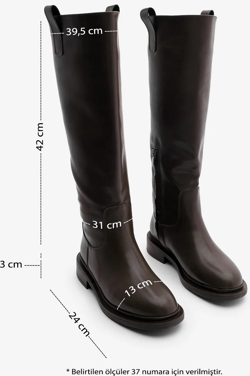 MARJIN Women's Internal Side Zipper Casual Boots Sonate