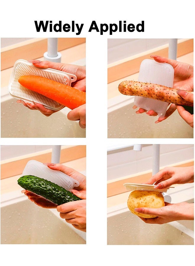 Quantum 2 PCS Vegetable Brush, Anti slip vegetable cleanings brush, Handheld kitchen cleanings brushs - Image 4