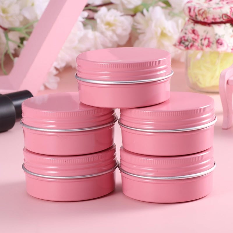 FAVOMOTO 20pcs 50ml Mini Aluminium Cream Containers Jar Refillable Travel Cosmetic Lotion Box for Face Body Sample Storage - Image 5