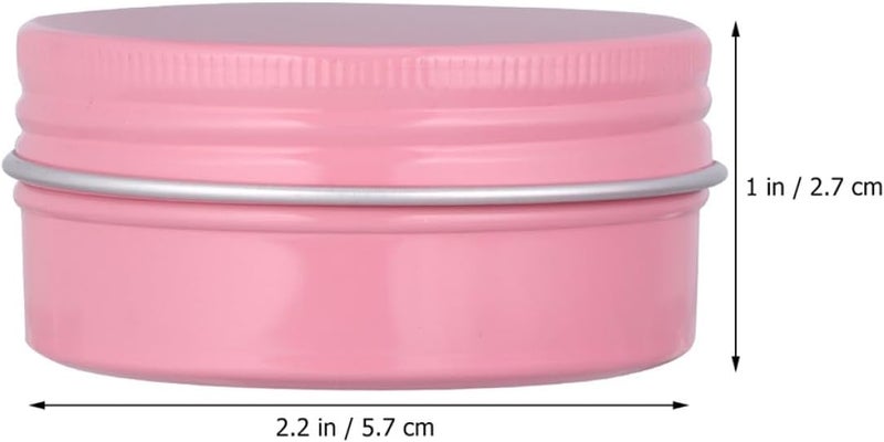 FAVOMOTO 20pcs 50ml Mini Aluminium Cream Containers Jar Refillable Travel Cosmetic Lotion Box for Face Body Sample Storage - Image 2