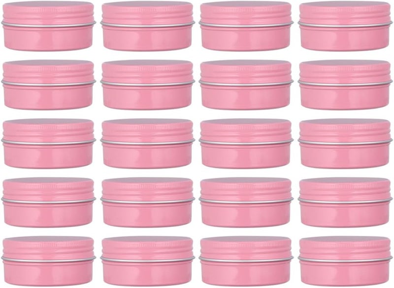 FAVOMOTO 20pcs 50ml Mini Aluminium Cream Containers Jar Refillable Travel Cosmetic Lotion Box for Face Body Sample Storage - Image 1