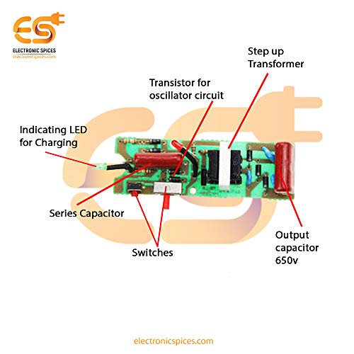 Electronicspices Electronic Spices mosquito killer circuit High Voltage Generator PCB for DIY PROJECT or mosquito racket - Image 4