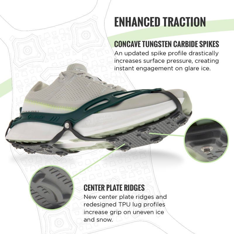 Kahtoola NANOspikes Footwear Traction for ICY Winter Road Running & Walking - Olympic Coast - Medium - Image 3