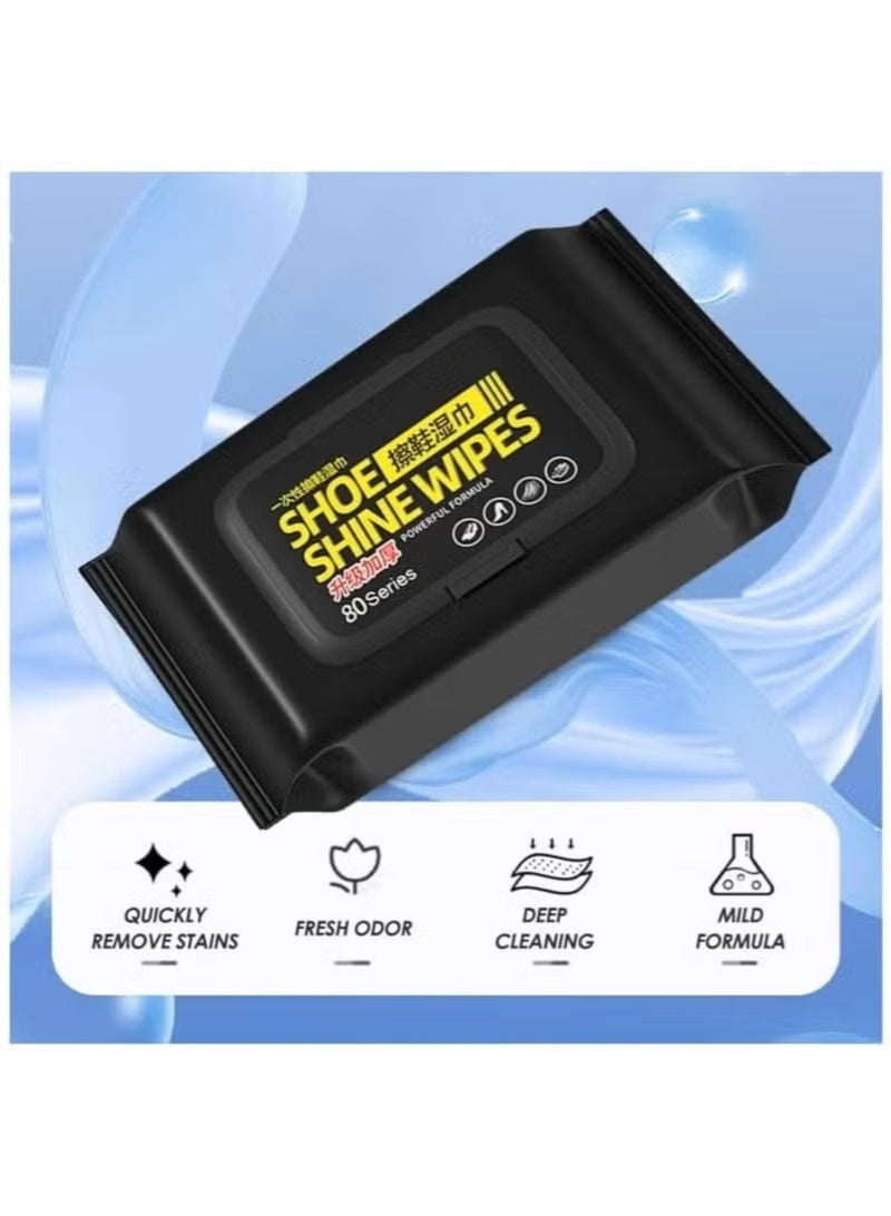 Shoe Cleaning Wipes – 80 Count; Wipes for cleaning sneakers; cleaner for removing dirt and stains from shoes. - Image 4