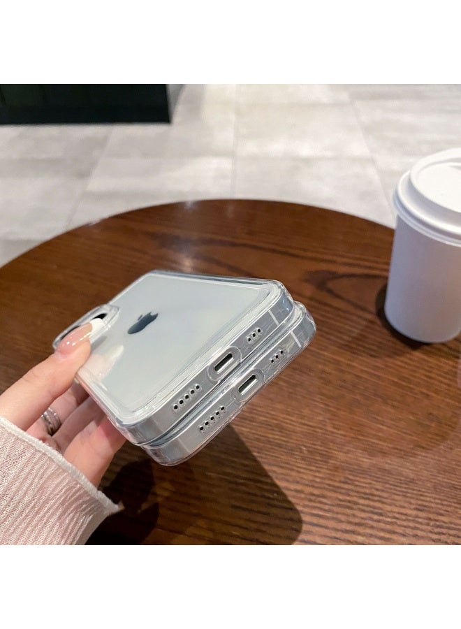 NIBEMINENT Large Hole Transparent Shell Simple Protective TPU Case Cover For iPhone 16 Pro - Image 2