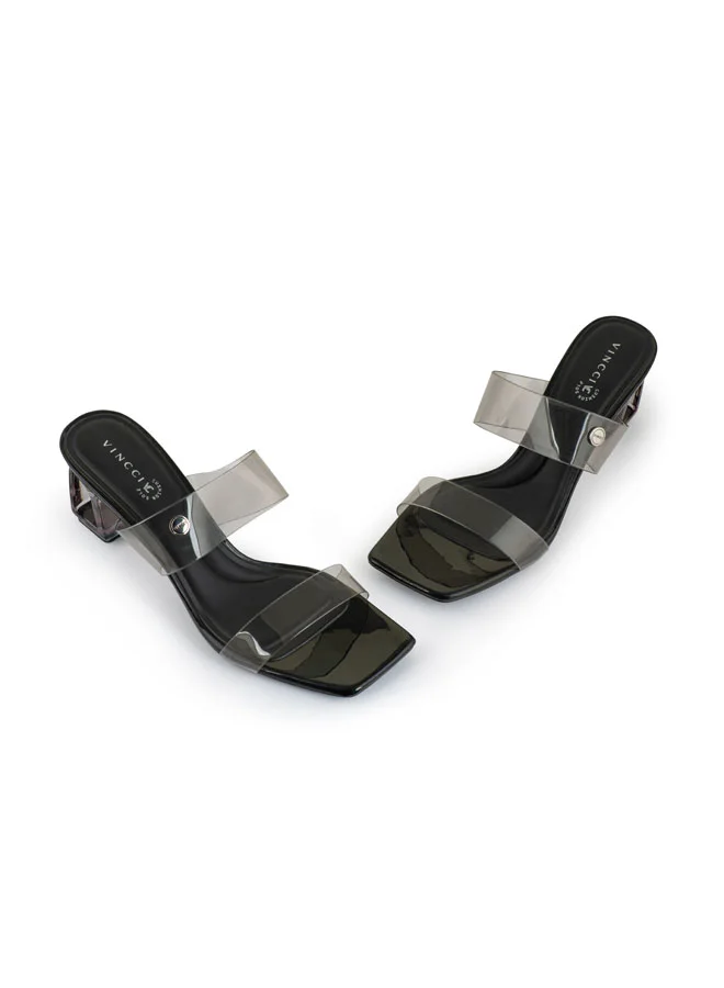 Vincci Women Multi Strap Mid Heel Sandals