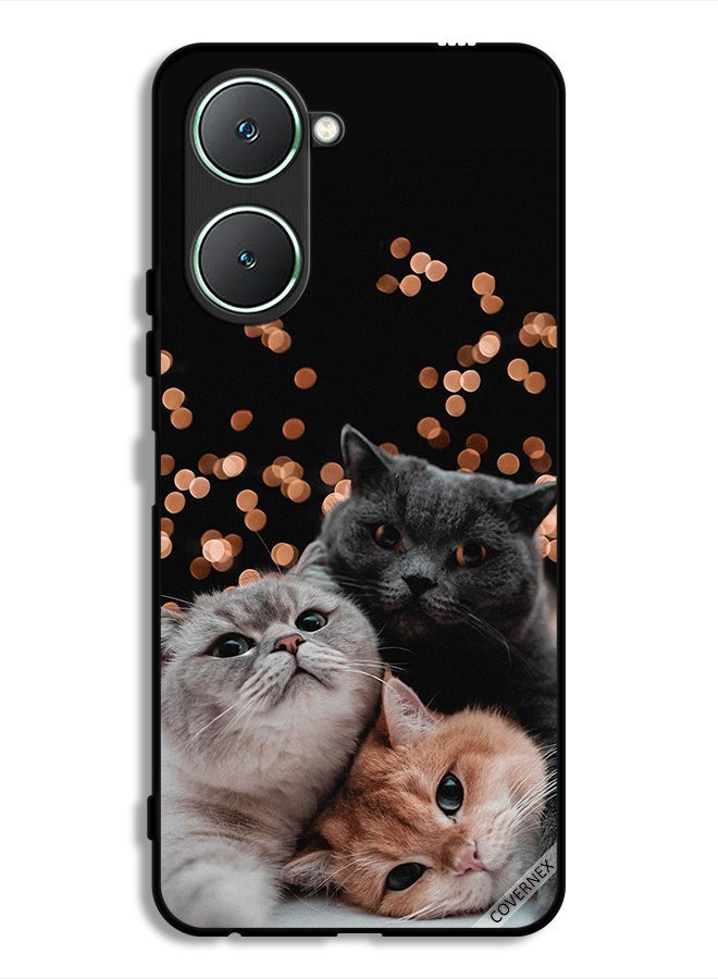 Covernex Vivo Y18i 4G Protective Case Cover Kittens - Image 1