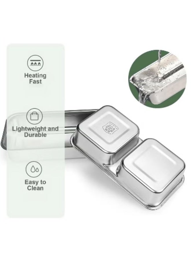 Hicomony Electric Lunch Box Food Heater, 3 in 1 Portable Food Warmer for Office Home School,2 Layer Heated Lunch Box Leak Proof, Food Warmer with Removable 304 Stainless Steel Container 800ml - Image 3