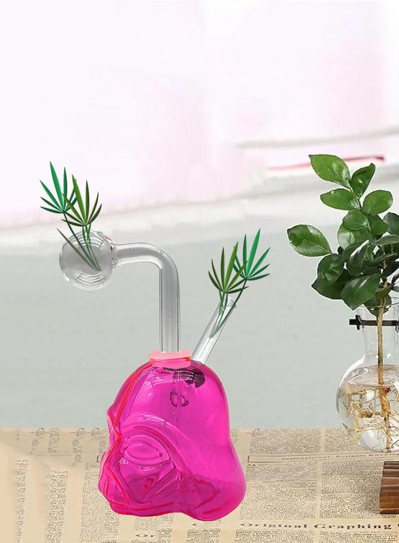 مزهرية زجاجية صغيرة متعددة الطبقات مصنوعة يدويًا للديكور المنزلي للنباتات والزهور