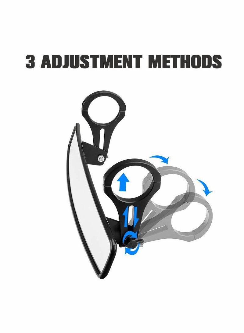 SYOSI RZR RearView Mirror, 15" Ultra Clear SXS UTV Mirror with 1.75" Clamps and Convex Design Compatible with for Polaris RZR Turbo PRO XP, for Pioneer 1000, Arctic Cat Wildcat - Image 4