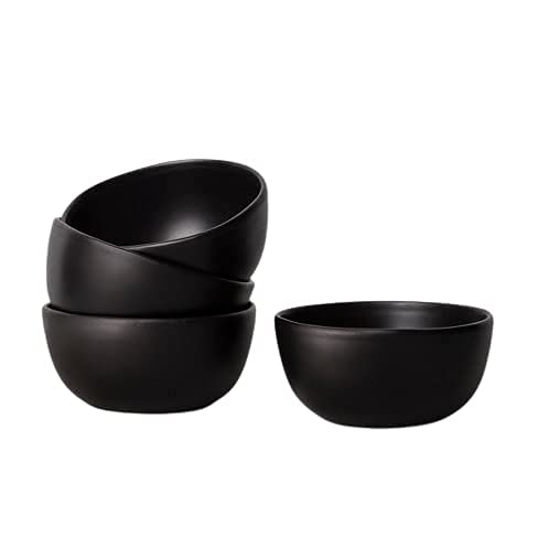 Treandcard Melamine Matt Black Dinner Set for Kitchen Unbreakable Dinnerware Sets for Dining Table Serving Bowls and Tray for Holi Matt Black for 2 Person Pack of 12 pcs - Image 3
