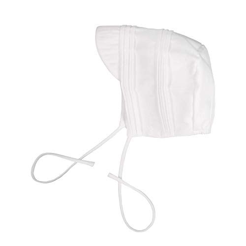 Petit Ami Hand-Embroidered Boy's Christening Longall - Tucks and Feather Stitching, White (White, 6 Month) - Image 5