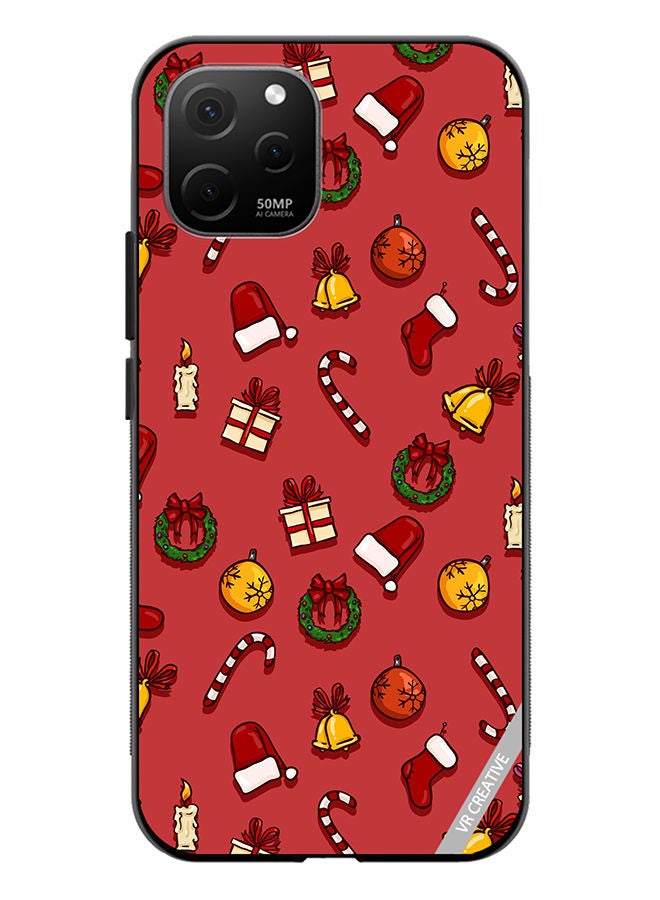 VR CREATIVE Protective Case Cover For Huawei Nova Y61 Christmas Symbols Design Multicolour - Image 1