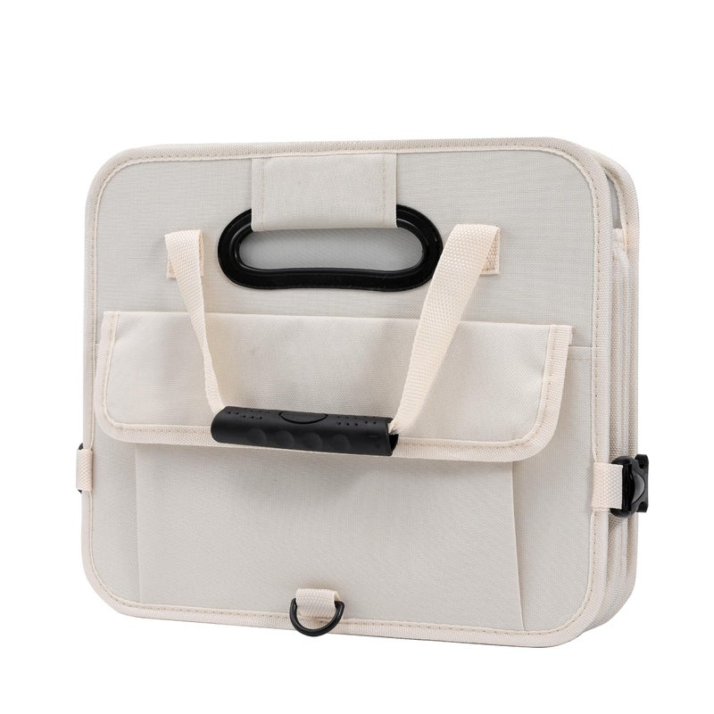 AOKJOY Car Trunk Organizer with Lid Storage Collapsible Multi Compartment Adjustable Straps for SUV, Truck, Sedan(Black) XL - Image 5