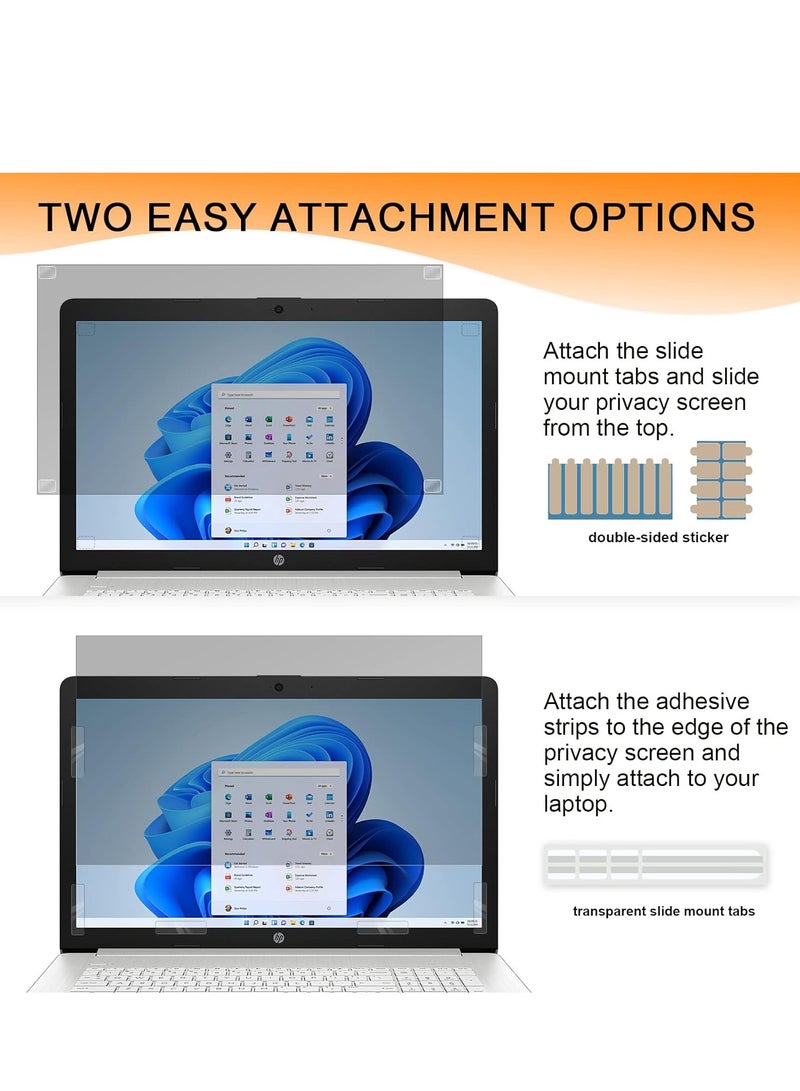 Laptop Privacy Screen 14 Inch 16:9 Aspect, Anti Blue Light Glare Removable Slide Mount Tabs Privacy Filter Screen Protector for 14Inch Laptop,  Generic Computer Moniter Privacy Shield 14 in  - Image 4