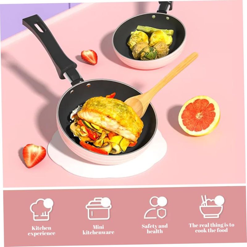 Kids Kitchen Set: 22-Piece Pink High Capacity - Authentic Interactive Cooking Kids Kitchen Playset for Beginner Chefs Aged 7-14 - Image 4