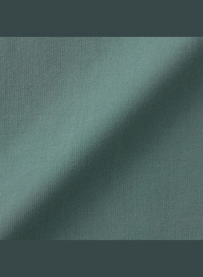 MUJI Cool Touch Henry Neck Short Sleeve Woven T-Shirt