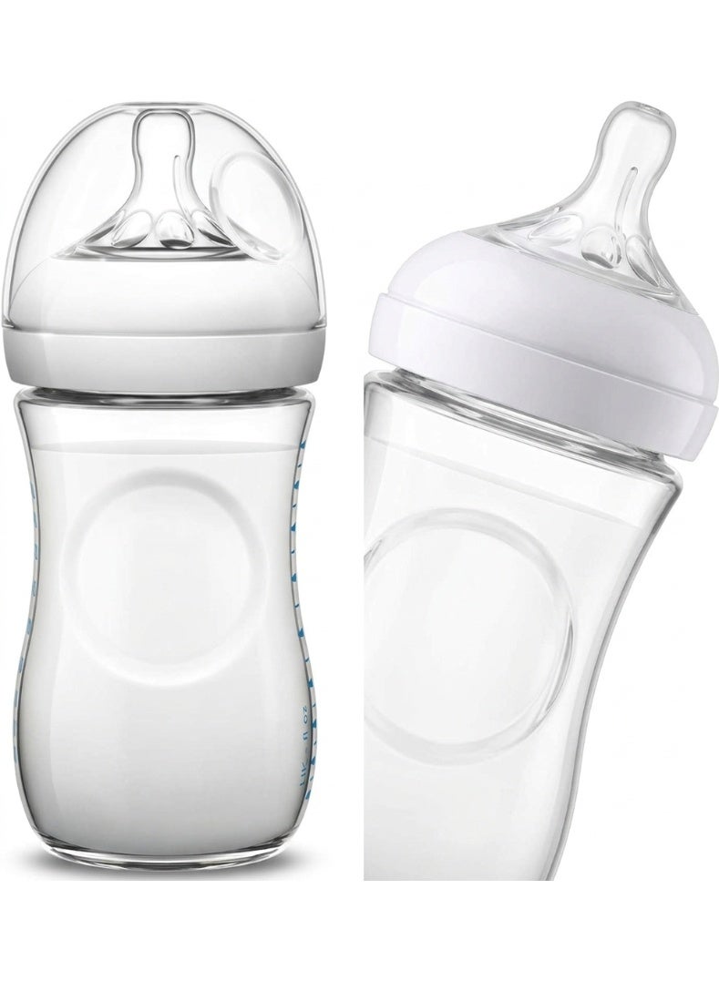 260ml baby feeding bottle with a design that supports natural latching and easy integration with breastfeeding. - Image 1