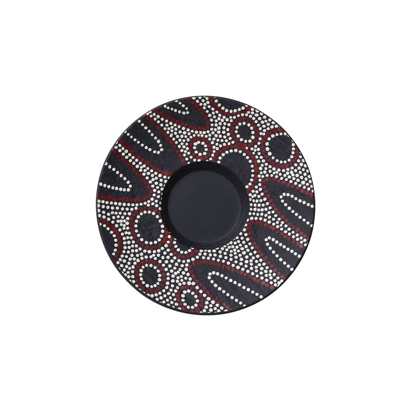 Villeroy & Boch Villeroy  Boch Manufacture Rock Desert Art TeaCoffee Cup Saucer 65 in Premium Porcelain BlackColored