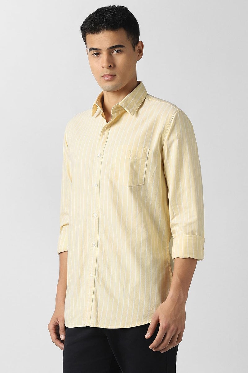 Van Heusen_Mens__Shirts_(VSSFUSLFL44336_Yellow_46) - Image 2