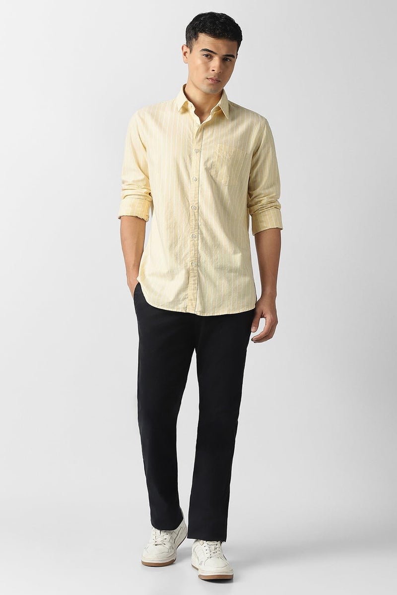 Van Heusen_Mens__Shirts_(VSSFUSLFL44336_Yellow_46) - Image 5