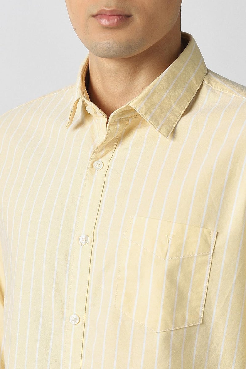 Van Heusen_Mens__Shirts_(VSSFUSLFL44336_Yellow_46) - Image 4