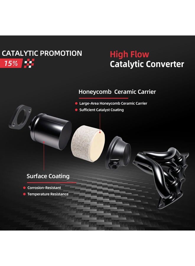 GBTAD Catalytic Converter Kit Direct-Fit Compatible with 2012-2017 Hyundai & Kia - Accent, 2012-2017 Veloster, 2012-2014 Soul, 2012-2016 Rio L4 1.6L (EPA Compliant) - Image 3