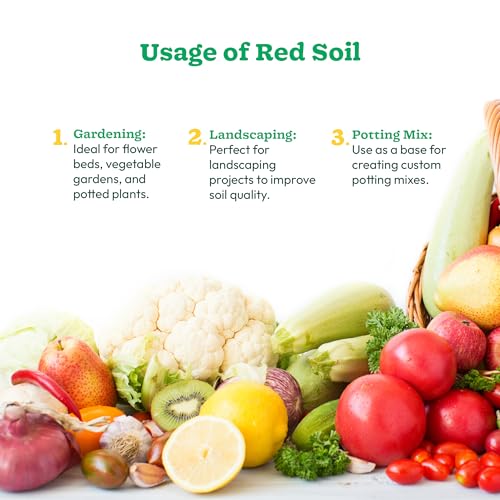 UGAOO Garden Red Soil for All Vegetables, Fruits, Flowers, Trees shrubs, and House Plants - 1 Kg - Image 4