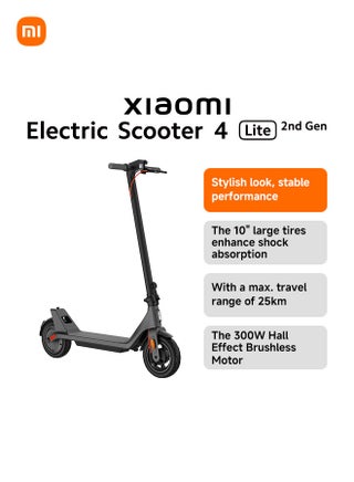 Electric Scooter 4 Lite (2nd Gen) |300W motor | 25 km/h Max Speed | 25 km travel range 121.9cm